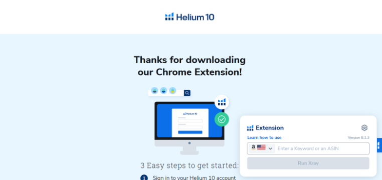 Get started with using Helium 10 Xray