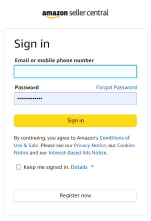 Amazon Sign In