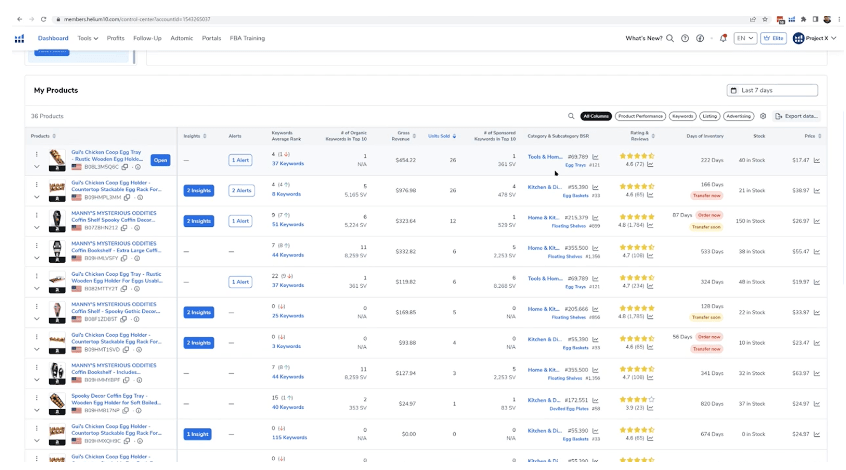 Helium 10 Search Volume - PPC Campaigns