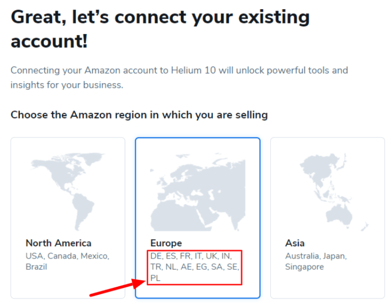 Select either the France or Netherlands region