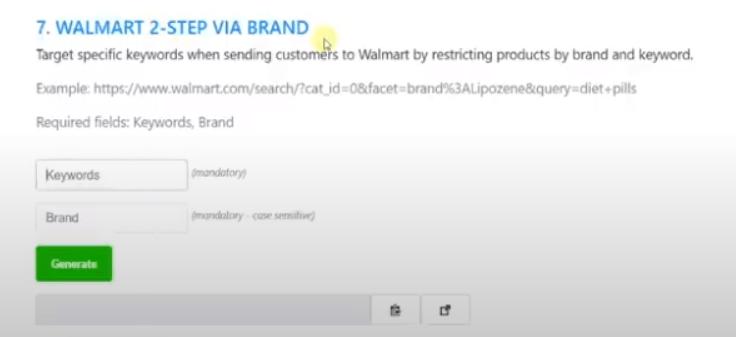 Walmart 2-Step Via Brand