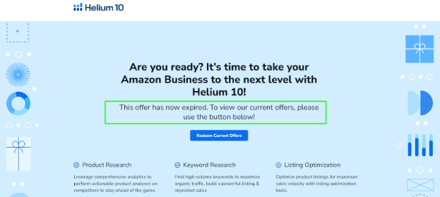 Expected Date of Helium 10 Black Friday