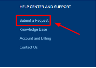 Click Submit A Request