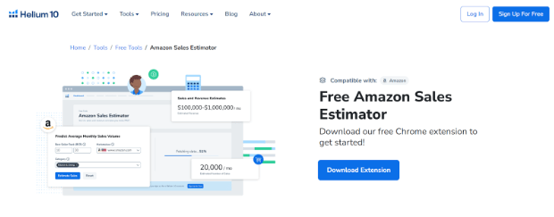 Free Helium 10 Sales Estimator