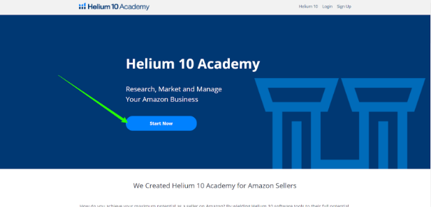 Helium 10 Academy Website