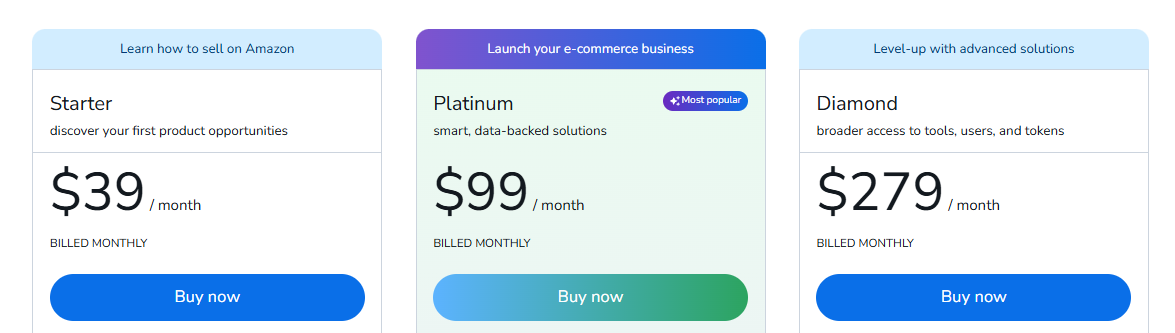 Helium 10 Pricing
