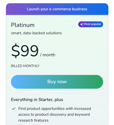 Helium 10 Platinum Plan
