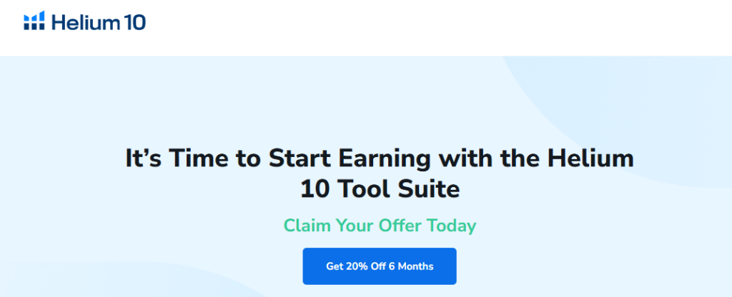 Helium 10 Discount Page